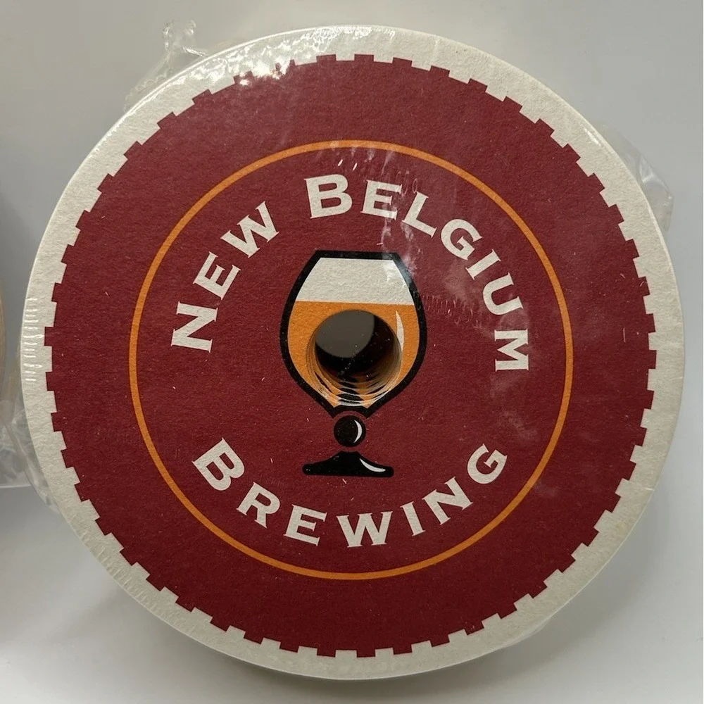 Fat Tire Amber Ale New Belgium Bar Disposable Cardboard Coasters Mancave 100 Pcs